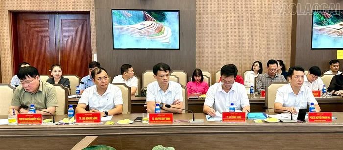 Các đại biểu tham dự buổi làm việc.