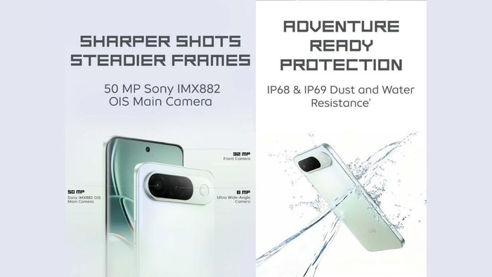iQOO Z11 sở hữu độ bền bỉ vượt trội với chuẩn kháng nước bụi IP68 và IP69