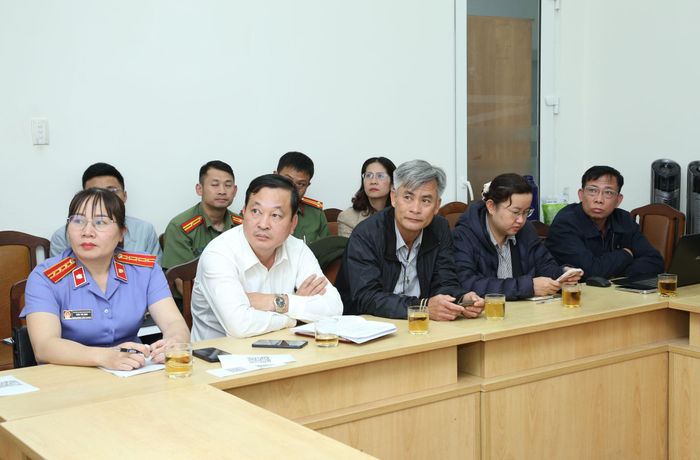Các đại biểu tham dự cuộc họp tại điểm cầu tỉnh Lâm Đồng