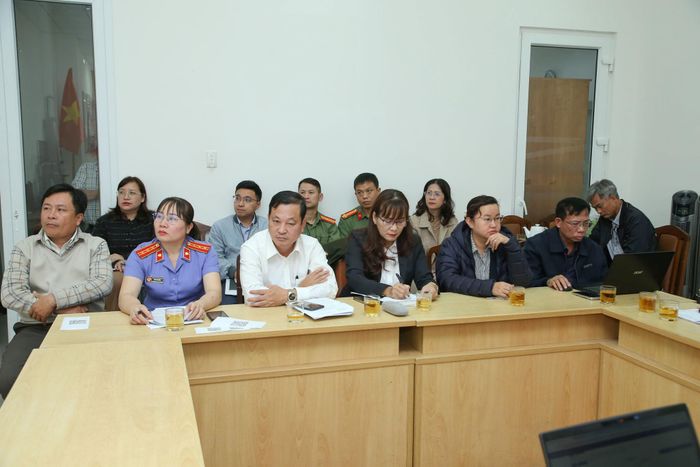 Các đại biểu tham dự cuộc họp tại điểm cầu tỉnh Lâm Đồng