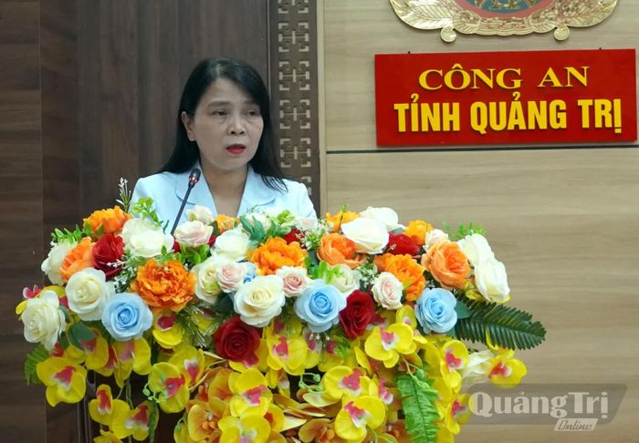 Đại diện lãnh đạo Sở Nội vụ phát biểu tại buổi lễ - Ảnh: H.Tr