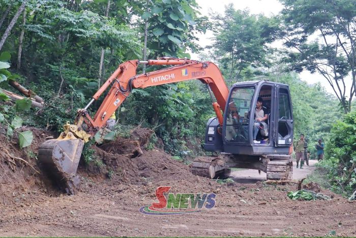 Tuyến đường nội bản xã Tường Hạ được mở rộng.