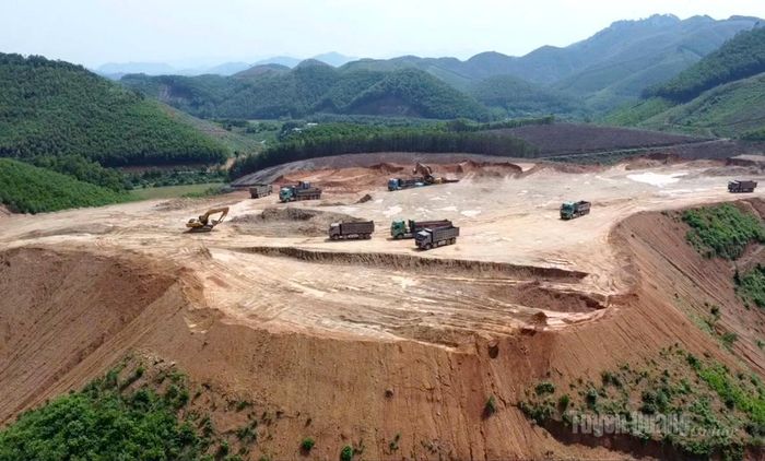 Khu công nghiệp Phúc Ứng, xã Sơn Dương đang gấp rút giải phóng mặt bằng đón các nhà đầu tư.