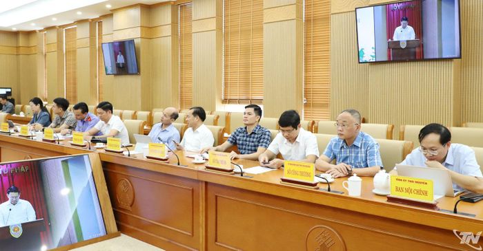 Đại biểu dự Hội nghị tại điểm cầu Thái Nguyên.