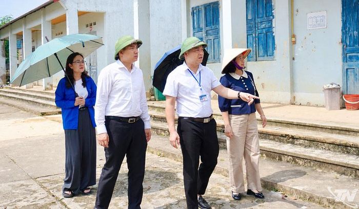 Khảo sát thực tế tại trường Trường PTDTBT Tiểu học và THCS Xuân Dương.