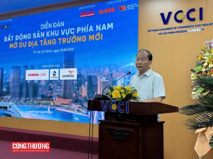 Ông Hoàng Quang Phòng - Phó Chủ tịch VCCI cho biết, thị trường bất động sản TP. Hồ Chí Minh đang chứng kiến sự thay đổi rõ rệt trong cách phát triển và phân bổ nguồn cung.