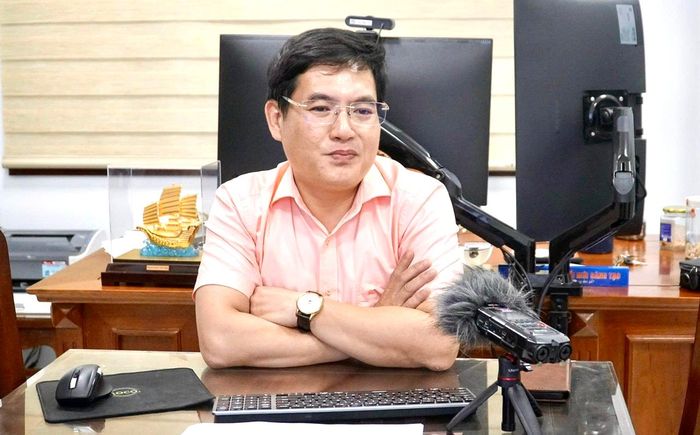Ông Lê Dũng Linh, Giám đốc Trung tâm Phục vụ hành chính công tỉnh Gia Lai chia sẻ về quá trình triển khai AI đất đai.