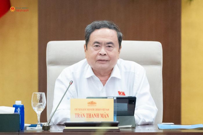 Chủ tịch Quốc hội Trần Thanh Mẫn phát biểu