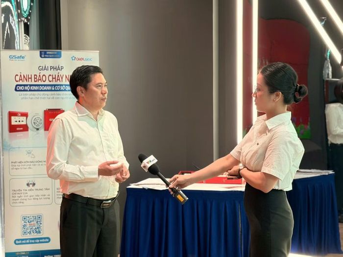 Ông Bùi Lê Khoa - Phó Chủ tịch Công Ty GEIC (GTEL) phát biểu tại buổi lễ (Ảnh: Tổng Công ty GTEL).