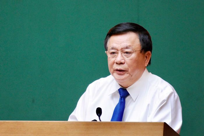 GS. TS Nguyễn Xuân Thắng phát biểu tại hội thảo.