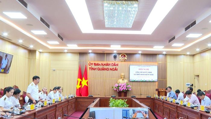 Quang cảnh Hội nghị công bố. Ảnh: UBND tỉnh Quảng Ngãi
