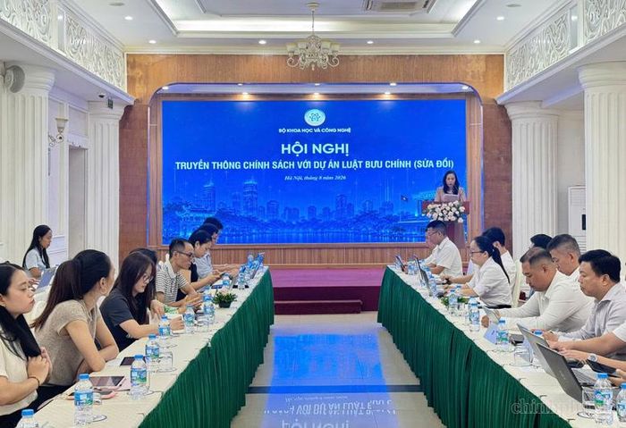 Hội nghị truyền thông chính sách đối với dự án Luật Bưu chính (sửa đổi) - Ảnh: chinhphu.vn/Thu Giang