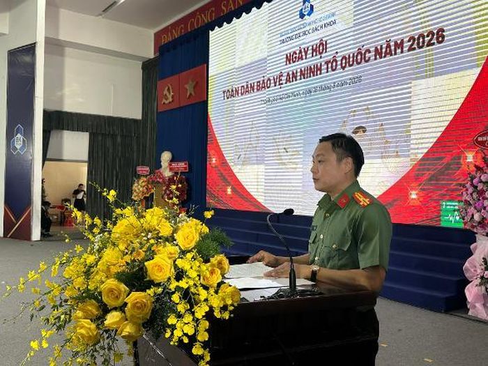 Thượng tá Phan Huy Văn, Phó Giám đốc CATP phát biểu