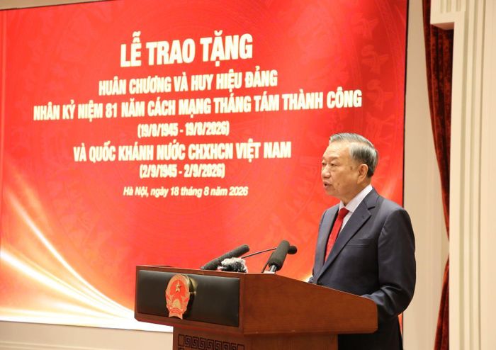 Tổng Bí thư, Chủ tịch nước Tô Lâm phát biểu tại hội nghị. (Ảnh: Cổng TTĐT Đảng Cộng sản Việt Nam)
