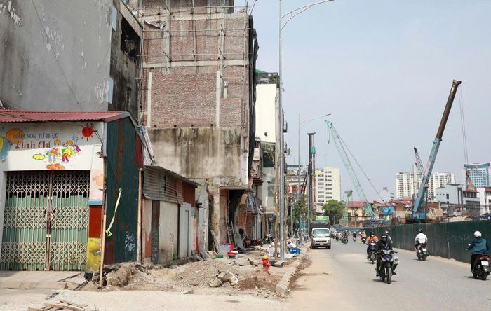 Dự án đầu tư xây dựng đường Vành đai 1, đoạn Hoàng Cầu - Voi Phục. Ảnh: HT