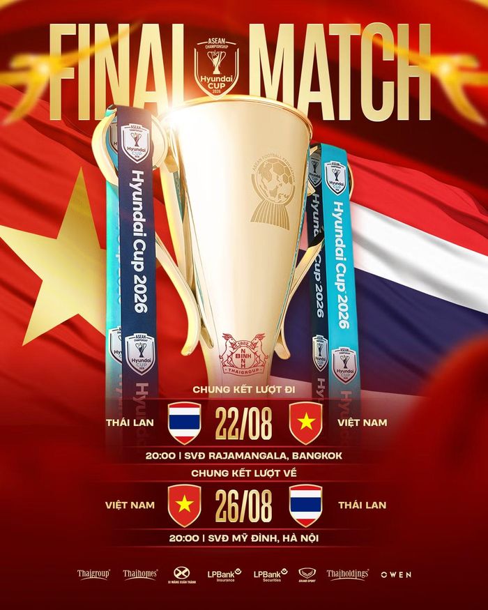 Lịch thi đấu của ĐT Việt Nam tại vòng Chung kết ASEAN Cup 2026. (Ảnh: NBFC)