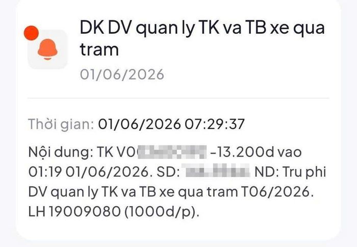  Trước khi có thông báo, người dùng bị trừ 13.200 đồng/tháng. Ảnh: NVCC.
