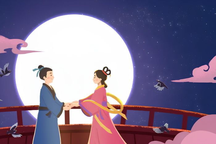  Dải Ngân Hà chia cách hai vì sao Khiên Ngưu và Chức Nữ trong truyền thuyết Thất tịch. Ảnh: China Highlight. 