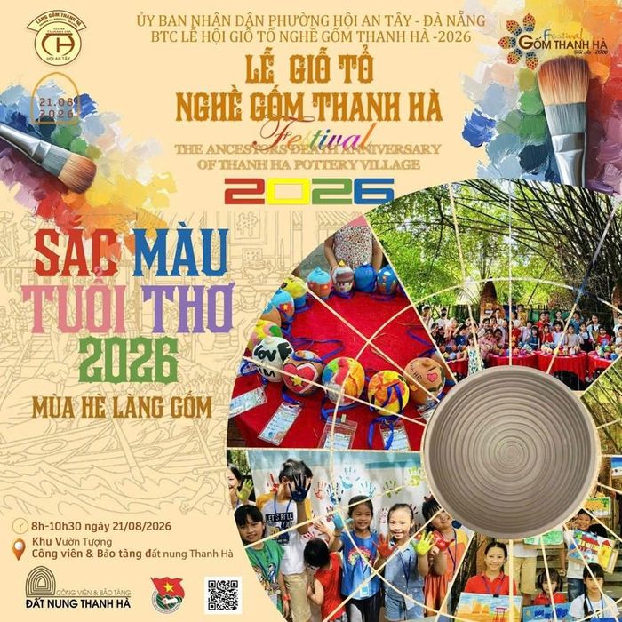 Cuộc thi vẽ tranh sắc màu tuổi thơ 2026 chủ đề “Mùa hè làng gốm” sẽ diễn ra tại Công viên Đất nung