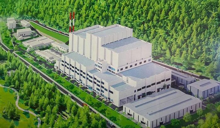 Phối cảnh tổng thể dự án Nhà máy điện rác Nghệ An, xã Hải Lộc, tỉnh Nghệ An với tổng vốn đầu tư hơn 4.000 tỉ đồng