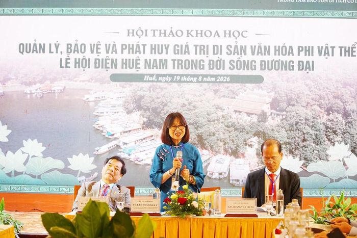 TS. Lê Thị Minh Lý chia sẻ thông tin tại Hội thảo. Ảnh: S.Thùy