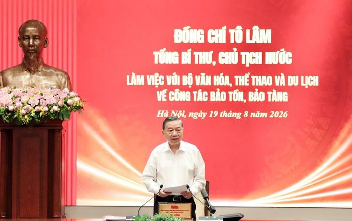 Tổng Bí thư, Chủ tịch nước Tô Lâm phát biểu chỉ đạo tại buổi làm việc