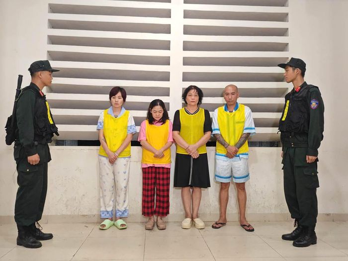 Các đối tượng tại cơ quan Công an