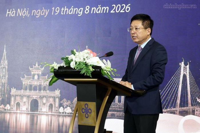 Chủ tịch VCCI Hồ Sỹ Hùng phát biểu tại buổi lễ - Ảnh: chinhphu.vn/Đức Tuân