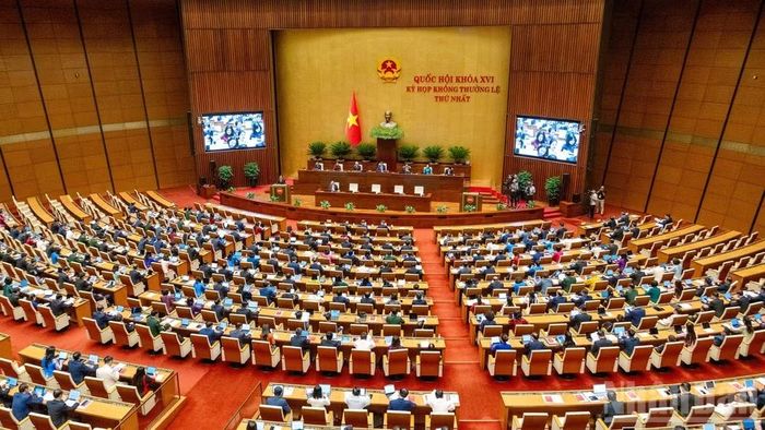 Kỳ họp không thường lệ thứ nhất, Quốc hội khóa XVI. (Ảnh: THỦY NGUYÊN)