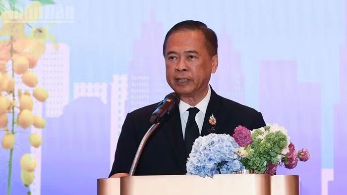 Thứ trưởng Ngoại giao Thái Lan Vijavat Isarabhakdi. (Ảnh: XUÂN SƠN)