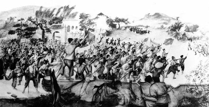 Phong trào đấu tranh cách mạng trong giai đoạn 1930-1931, đỉnh cao là Xô viết Nghệ-Tĩnh đã bùng nổ là cuộc tổng diễn tập đầu tiên của cách mạng Việt Nam do Đảng của giai cấp công nhân lãnh đạo, trở thành mốc son chói lọi trong lịch sử cách mạng Việt Nam. (Ảnh: TTXVN)