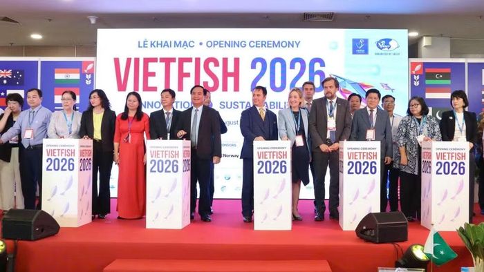 Khai mạc Triển lãm quốc tế Thủy sản Việt Nam (Vietfish 2026) sáng 19/8. (Ảnh: Đại sứ quán Na Uy)