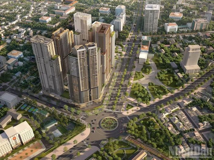 Phối cảnh tổng thể dự án. (Ảnh: Đ.P)