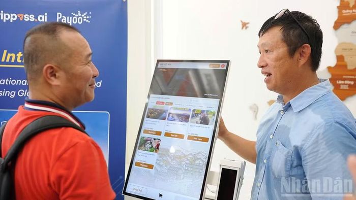 Các doanh nghiệp tại Không gian trình diễn công nghệ và đổi mới sáng tạo thành phố Daegu.