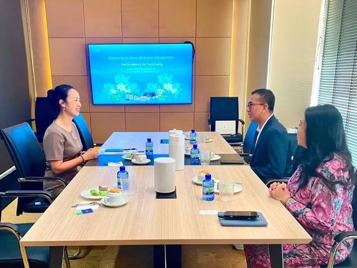 Quang cảnh buổi làm việc. (Ảnh: Đại sứ quán Việt Nam tại Brunei cung cấp)