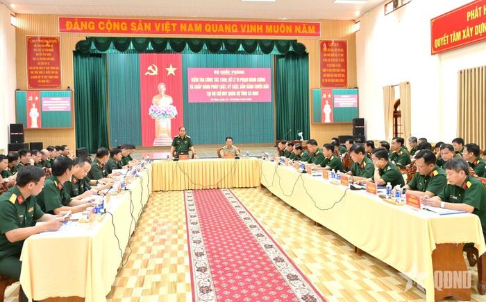 Quang cảnh buổi kết luận kiểm tra.
