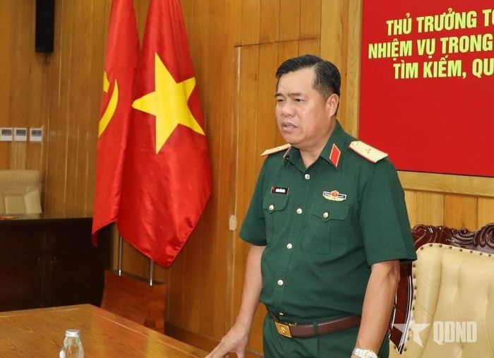 Thiếu tướng Huỳnh Tấn Hùng, Phó chủ nhiệm Tổng cục Hậu cần - Kỹ thuật kết luận hội nghị.