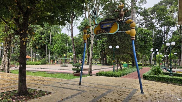 Công viên Tao Đàn (phường Bến Thành). Ảnh: MẠNH THẮNG