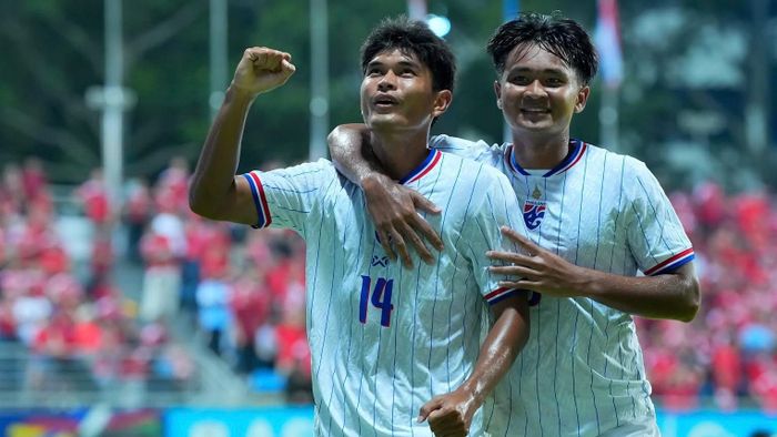 Các tuyển thủ Thái Lan có nhiều thời gian nghỉ hơn ở trận chung kết lượt đi ASEAN Cup 2026. ẢNH: FAT