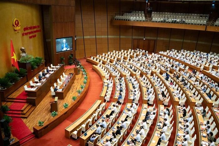  Hội trường Diên Hồng, sáng 19-8. Ảnh: QUANG PHÚC 