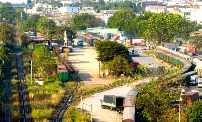 Ga Sóng Thần đang được phát triển thành ga liên vận quốc tế. Ảnh: XUÂN TRUNG