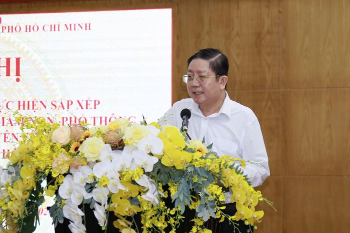  Phó Giám đốc Sở Nội vụ TPHCM Nguyễn Bắc Nam lưu ý sắp xếp nhân sự cần đảm bảo công tâm, minh bạch, công khai, khách quan, tạo điều kiện cho đội ngũ an tâm công tác. 