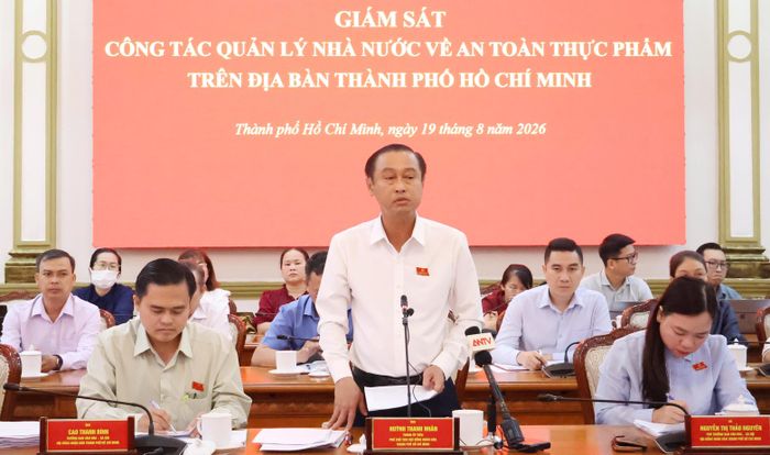Đồng chí Huỳnh Thanh Nhân, Phó Chủ tịch HĐND TPHCM, Trưởng đoàn giám sát phát biểu kết luận.
