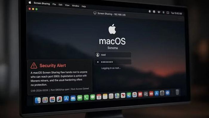 Nếu cổng 5900 được mở trực tiếp ra Internet, máy Mac có thể trở thành mục tiêu của các cuộc tấn công từ xa.