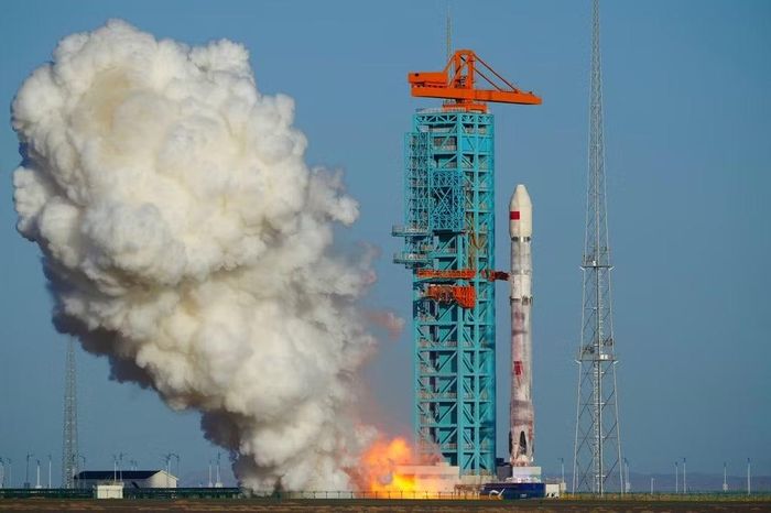 Tên lửa Zhuque-3 Y2 được phóng tại Trung Quốc vào ngày 19/8/2026. Ảnh: Wang Jiangbo/Xinhua/AP.