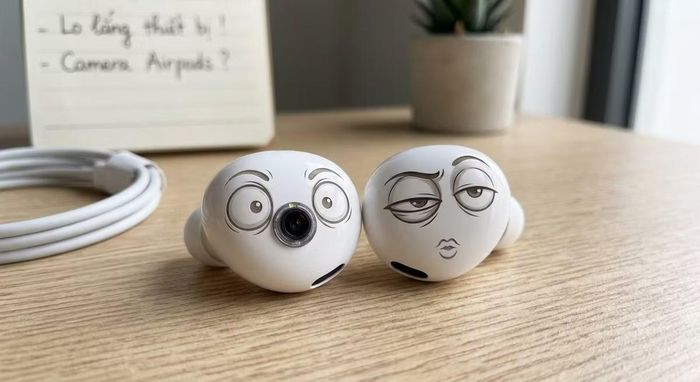 Được tích hợp camera có làm cho AirPods thế hệ mới trở thành "Tai nghe biến thái"?