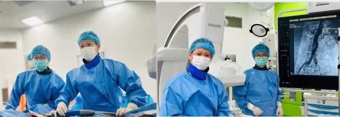 Ê-kíp can thiệp cho bệnh nhân - Ảnh BVCC