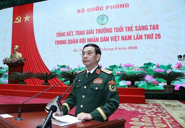 Đại tướng Phan Văn Giang phát biểu chỉ đạo tại chương trình. Ảnh: Bộ Quốc phòng.