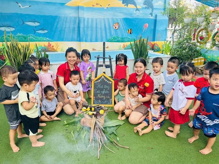 Trẻ mầm non tại Hệ thống Giáo dục Redsun trong hoạt động vui chơi, trải nghiệm.