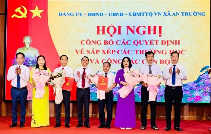 Xã An Trường giảm 37,5% trường học sau sắp xếp.